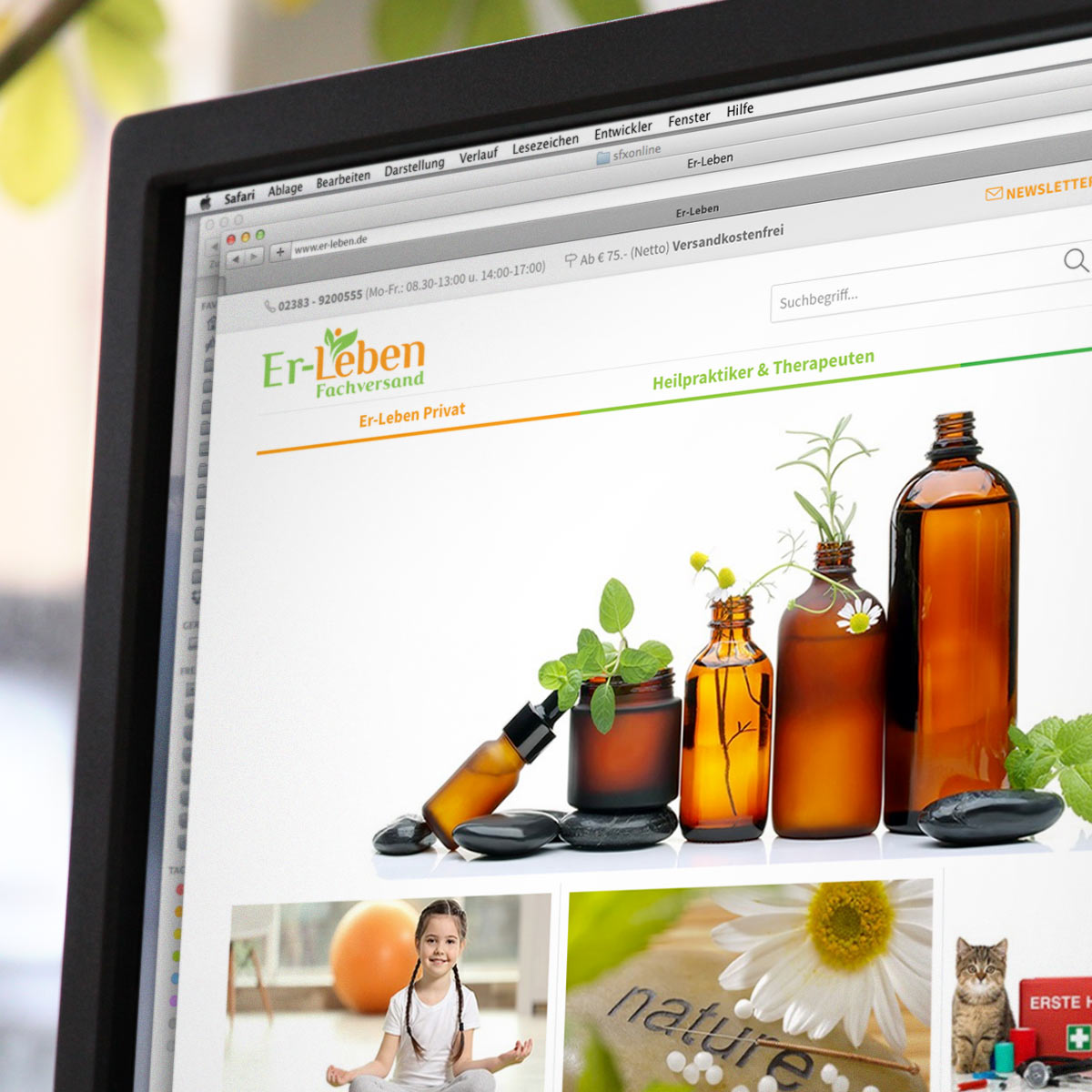 Shopware Shop Referenz er-leben.de